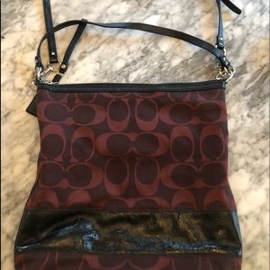 Coach Burgundy Crossbody Handbag